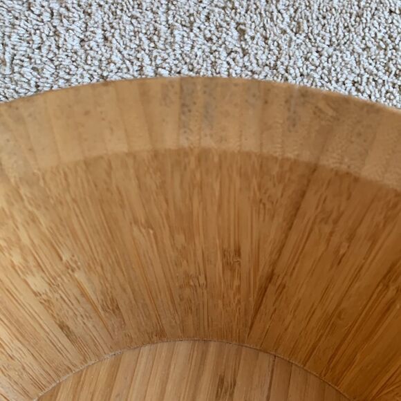 Vintage wood bamboo salad bowl‎ - Picture 4 of 7